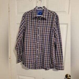 NWOT Egara non iron‎ men's long sleeve button up shirt